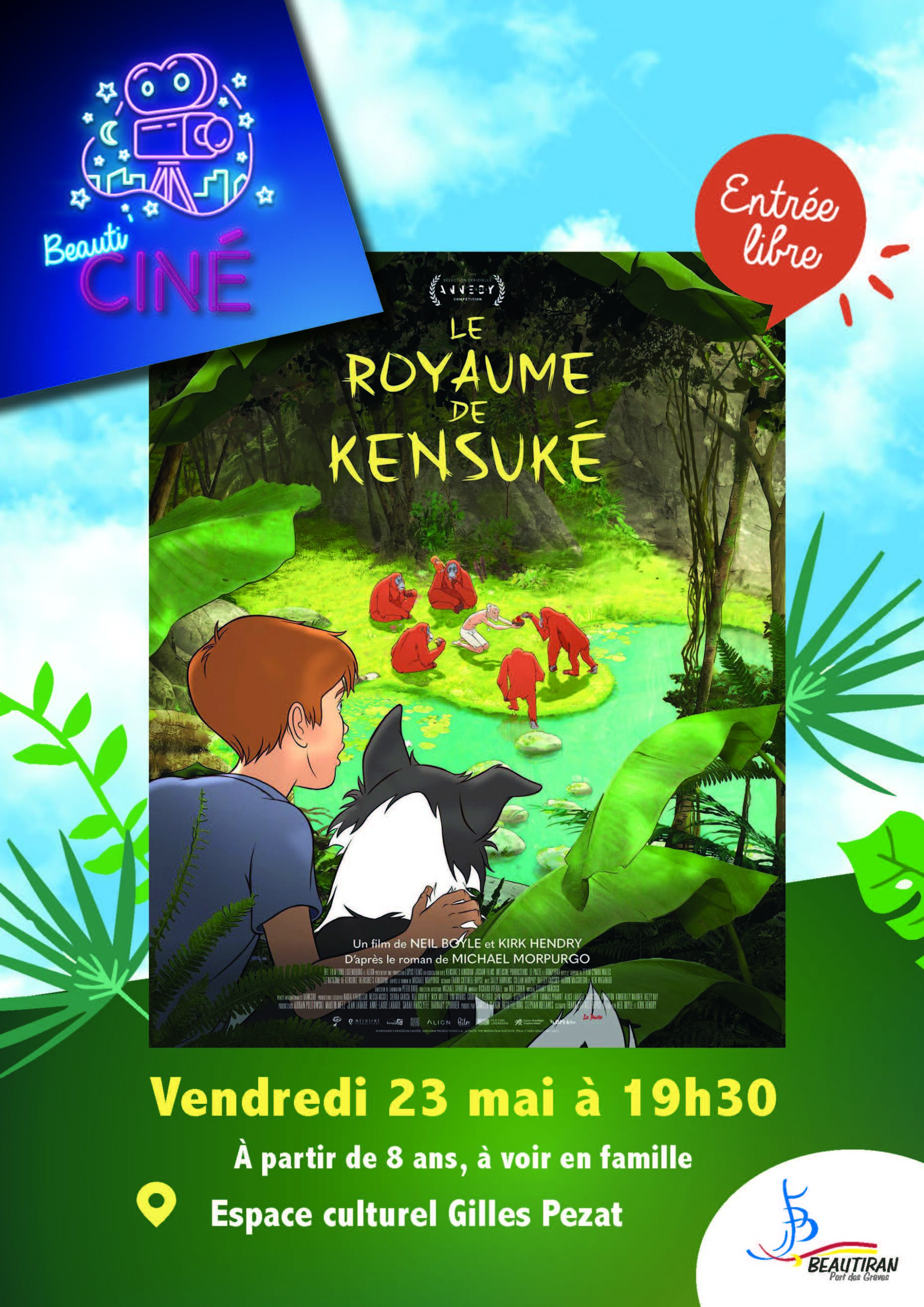 Beauti’Ciné : projection du film « Le Royaume de Kensuke »