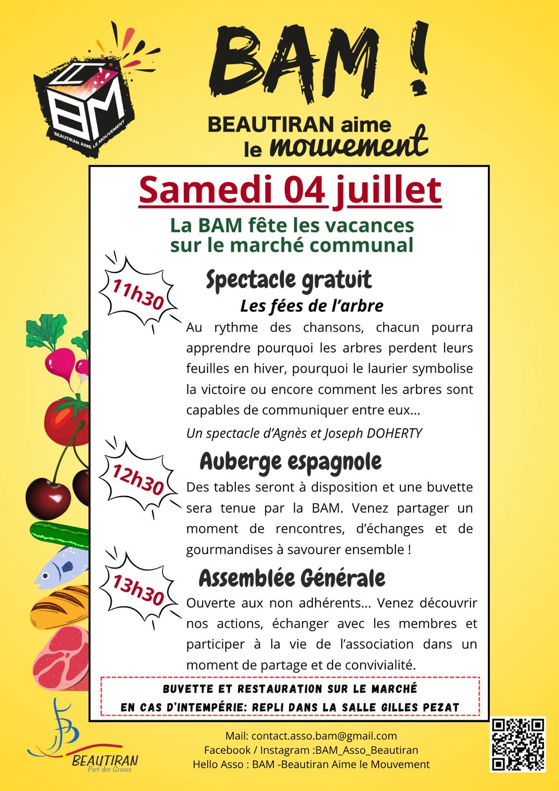 Auberge espagnole avec l’association Bam !